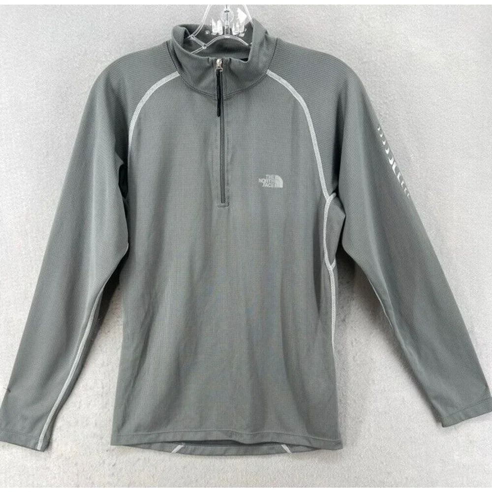 The North Face Flight Series 1/4 Zip Mens Small Gray Outdoors Pullover Sweater